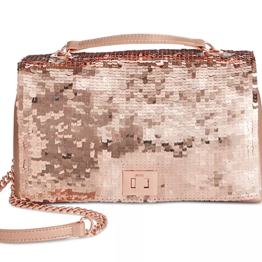 I.N.C. International Concepts Ajae Soft Sequin Top Handle Bag